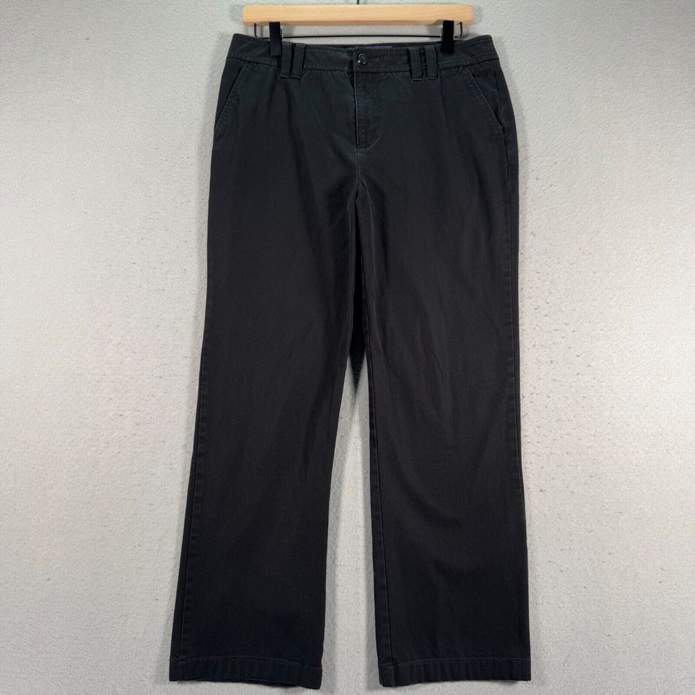 NYDJ Trouser Pants Womens 6 Black Lift Tuck Straight Leg‎ Comfort Stretch Career